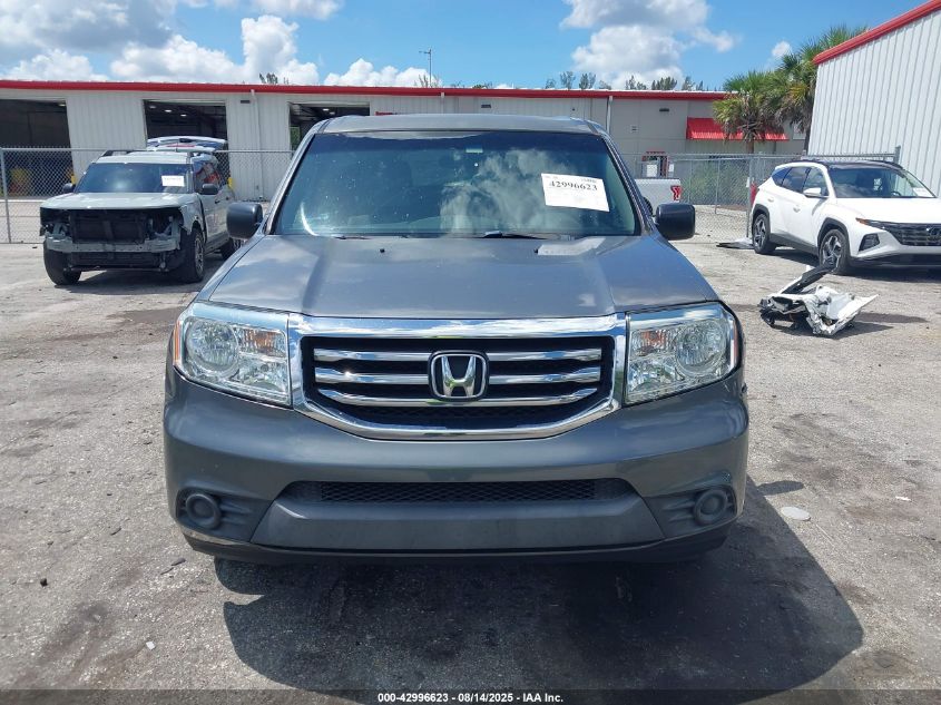 2012 Honda Pilot Lx VIN: 5FNYF3H29CB01278 Lot: 42996623