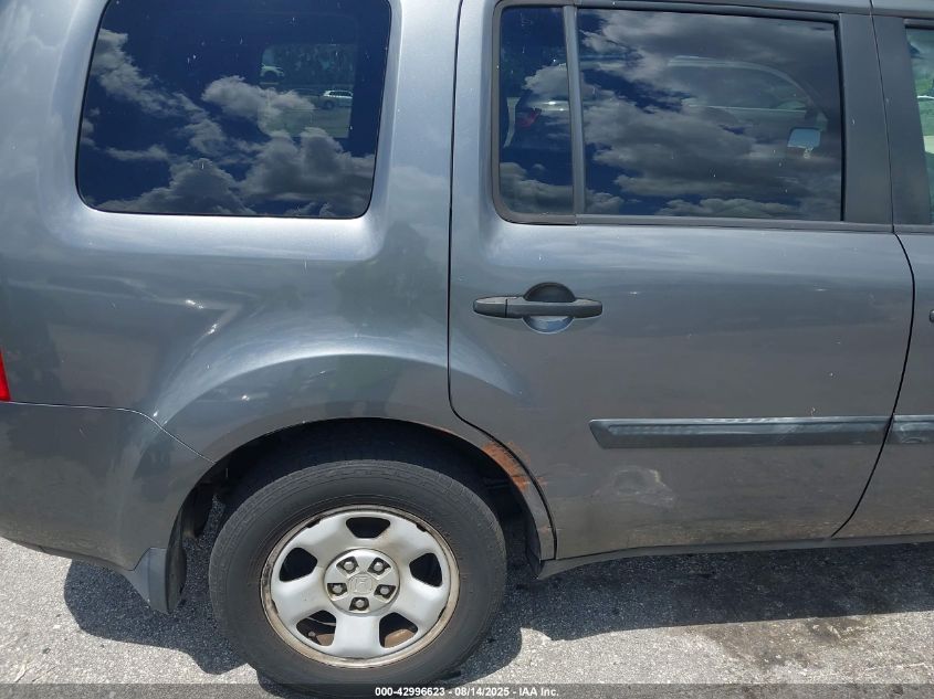 2012 Honda Pilot Lx VIN: 5FNYF3H29CB01278 Lot: 42996623