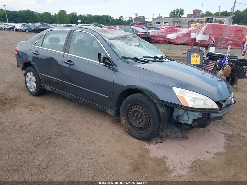 2003 Honda Accord 2.4 Lx grey sedan gasoline 1HGCM563X3A101093 photo #1