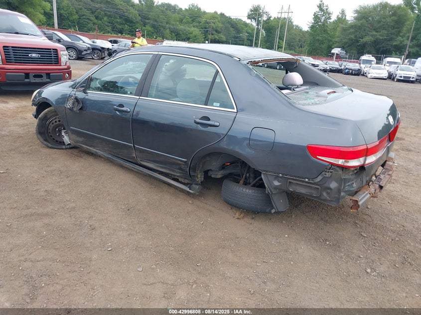 2003 Honda Accord 2.4 Lx grey sedan gasoline 1HGCM563X3A101093 photo #4