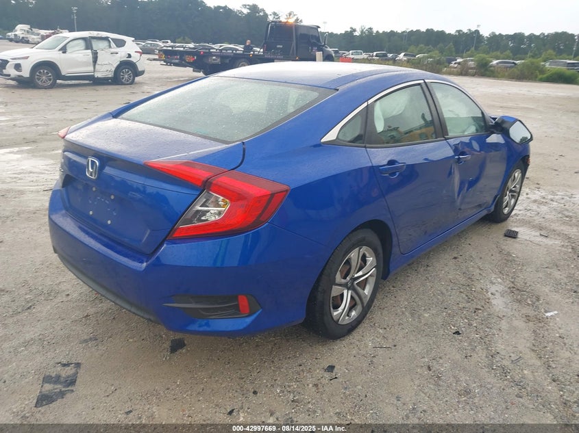 2018 Honda Civic 2.0 Lx Blue Lot 111042997669 Vin 2HGFC2F5XJH598421