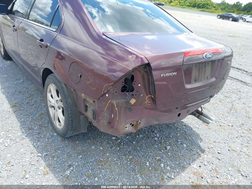 2012 Ford Fusion Se VIN: 3FAHP0HA3CR249530 Lot: 42998533