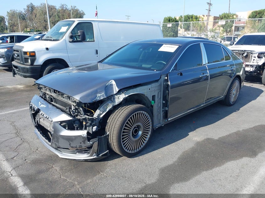 Vin: kmhg34jaxhu020261, lot: 43492873, genesis g90 3.3t premium 20172
