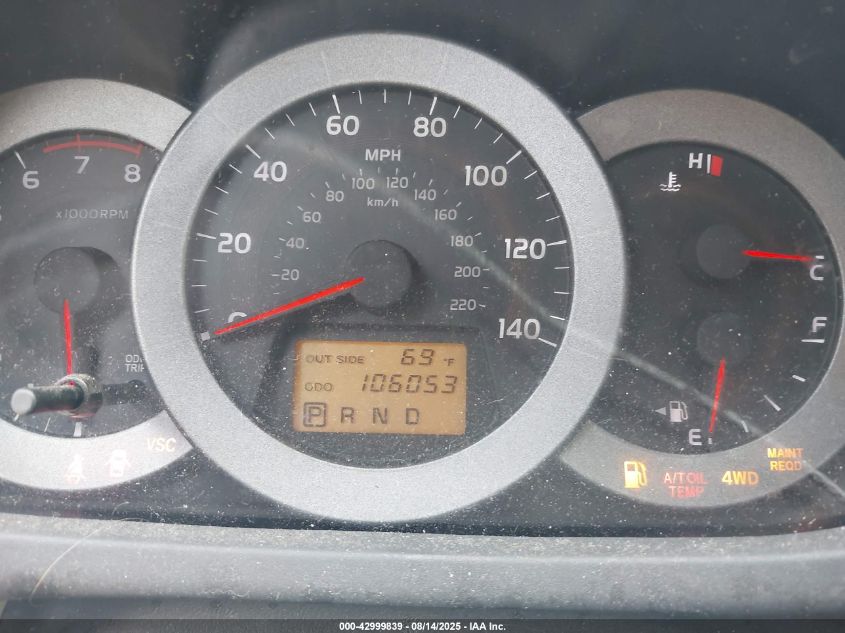 2008 Toyota Rav4 VIN: JTMBD33V086073321 Lot: 42999839