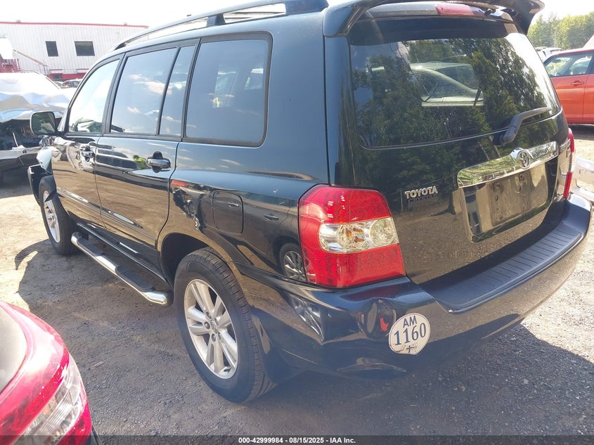 2006 Toyota Highlander Hybrid V6 black other hybrid JTEDW21A960003163 photo #4