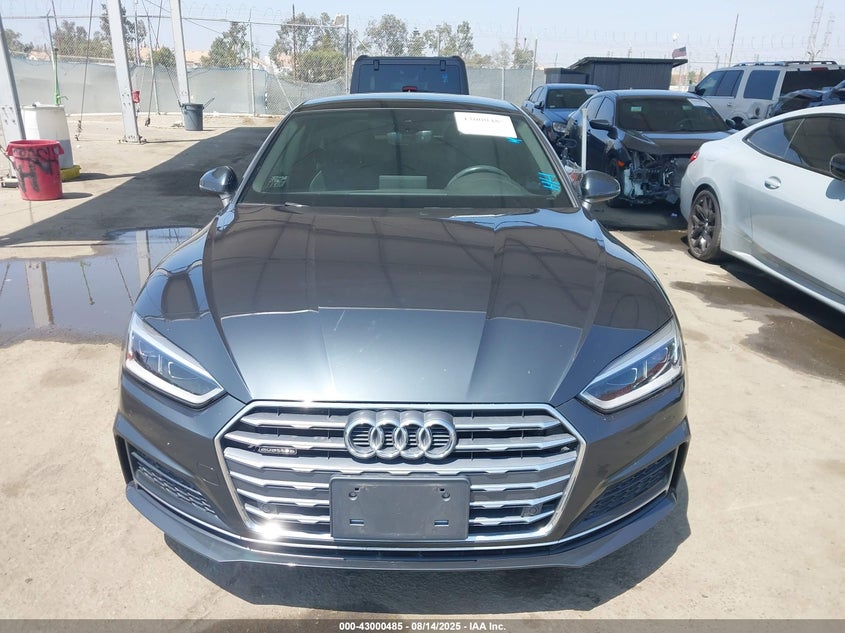 2018 Audi A5 2.0 2.0t Premium Grey Lot 111043000485 Vin WAUENCF5XJA017201