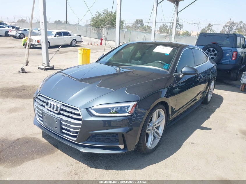 2018 Audi A5 2.0 2.0t Premium Grey Lot 111043000485 Vin WAUENCF5XJA017201