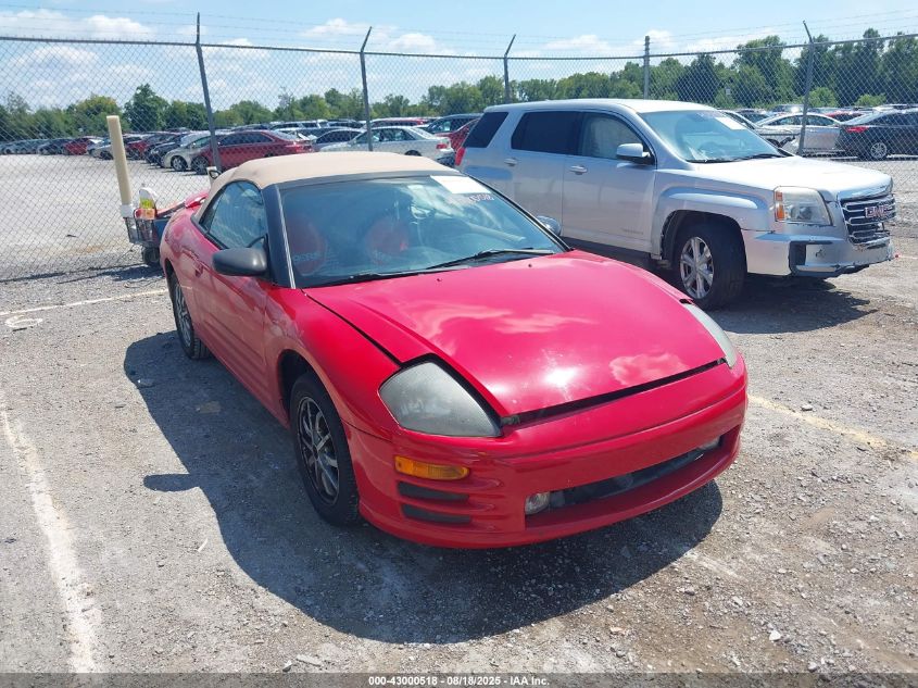 2001 Mitsubishi Eclipse Spyder Gs VIN: 4A3AE35G81E004313 Lot: 43000518