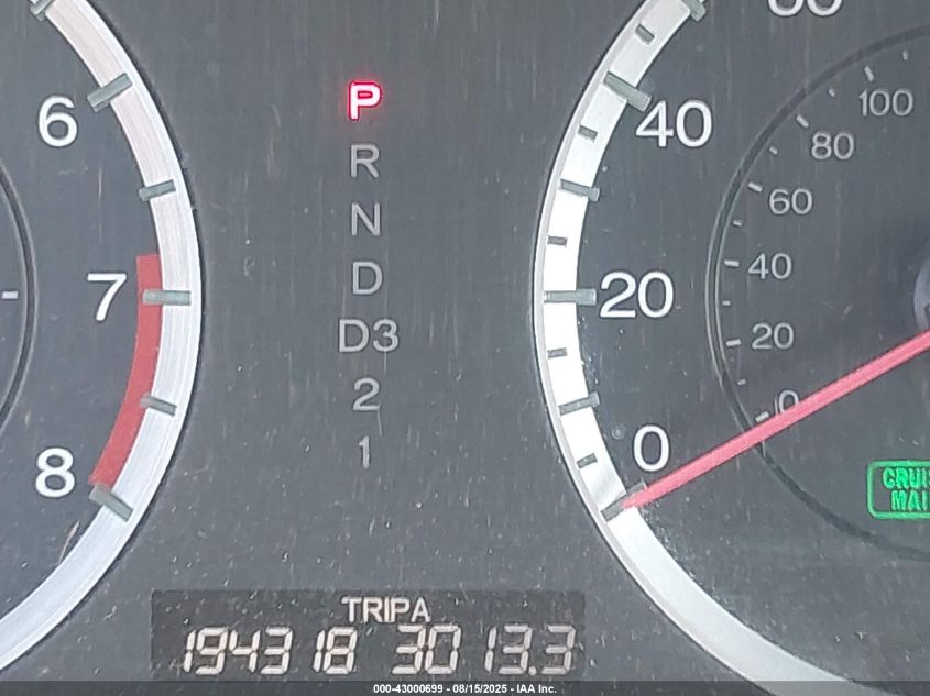 2011 Honda Accord 2.4 Se VIN: 1HGCP2F66BA007212 Lot: 43000699