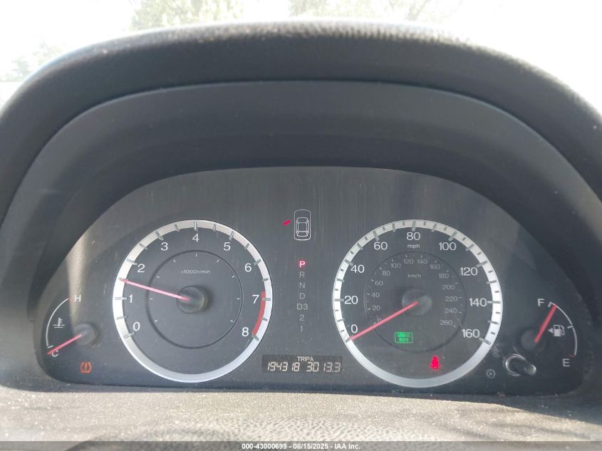 2011 Honda Accord 2.4 Se VIN: 1HGCP2F66BA007212 Lot: 43000699