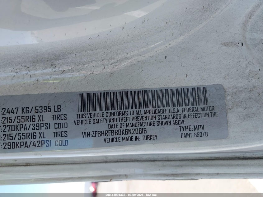 2019 RAM PROMASTER CITY TRADESMAN SLT - ZFBHRFBB0K6N20616