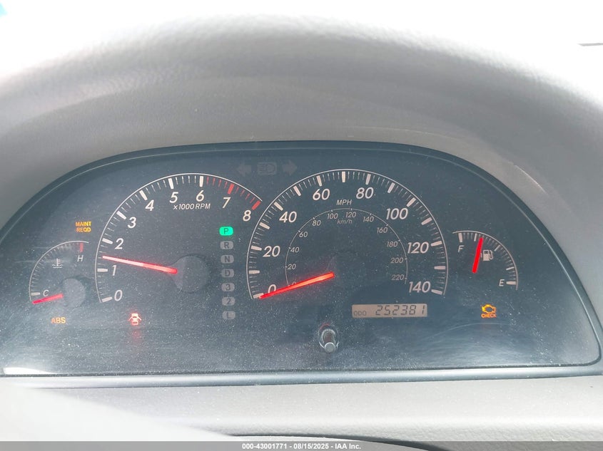 2006 Toyota Camry Std VIN: 4T1BE32K56U724564 Lot: 43001771