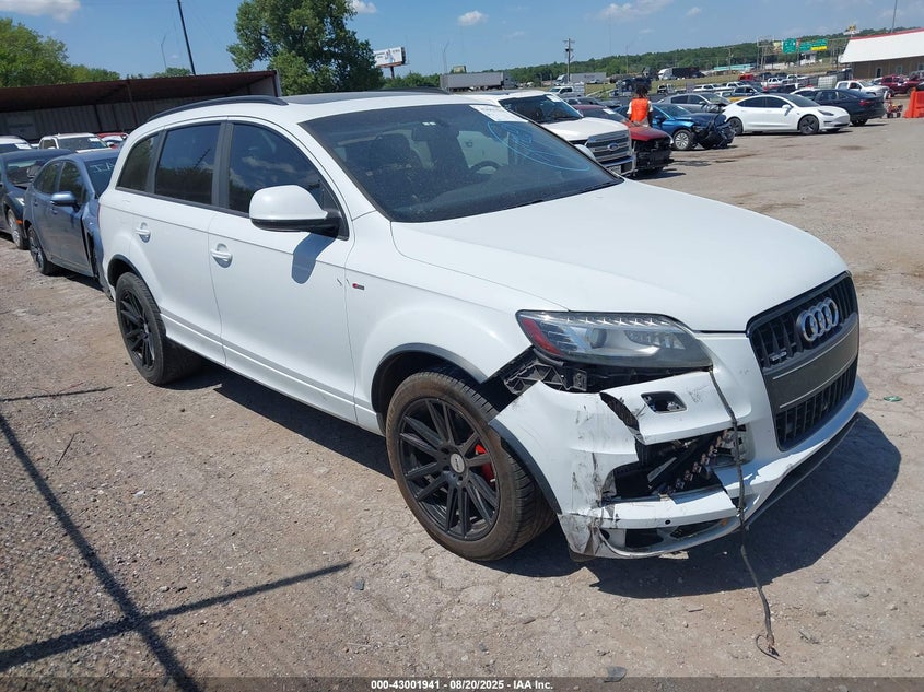 2015 Audi Q7 3.0 Tdi Premium white suv diesel WA1WMAFE5FD023664 photo #1