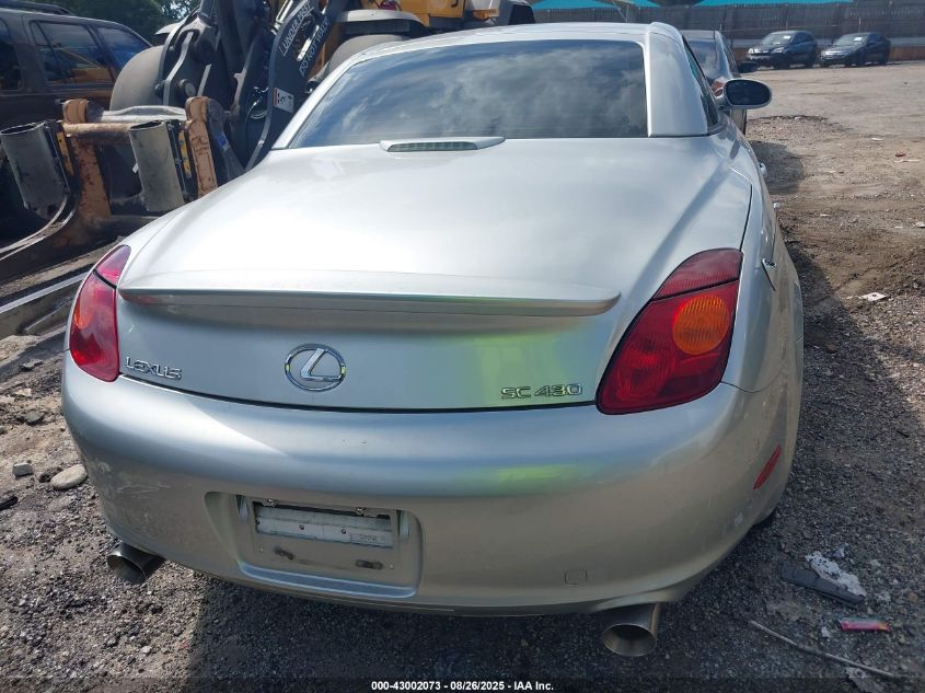 2003 Lexus Sc 430 VIN: JTHFN48Y230045750 Lot: 43002073