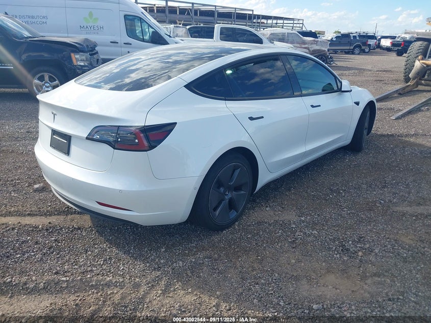 Vin: 5yj3e1ea3mf100798, lot: 43496610, tesla model 3 standard range plus rear-wheel drive 20214