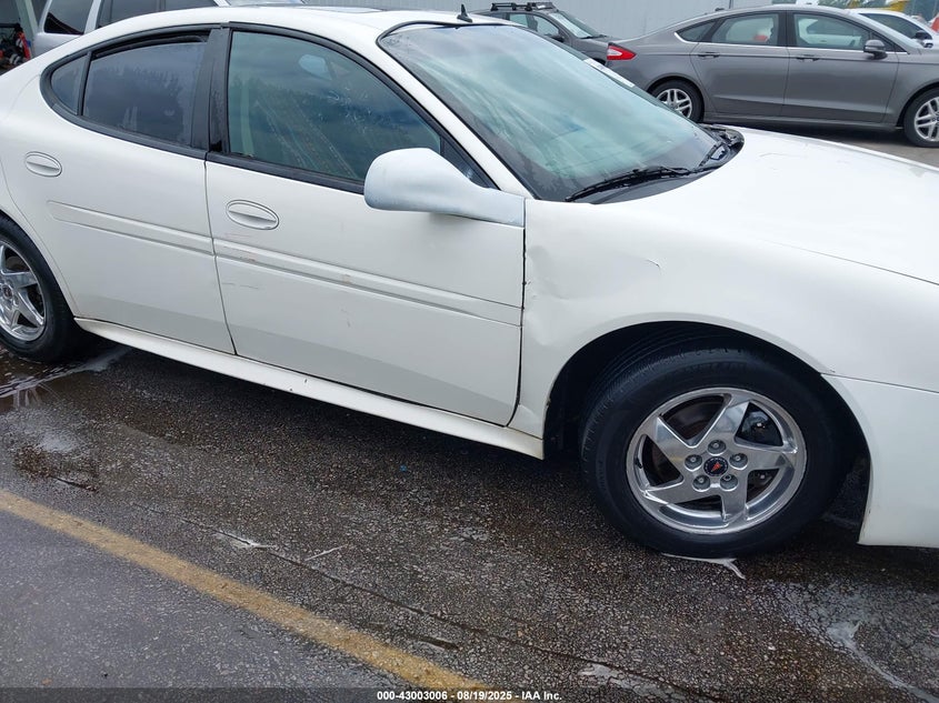 2004 Pontiac Grand Prix Gt2 VIN: 2G2WS522941374833 Lot: 43003006