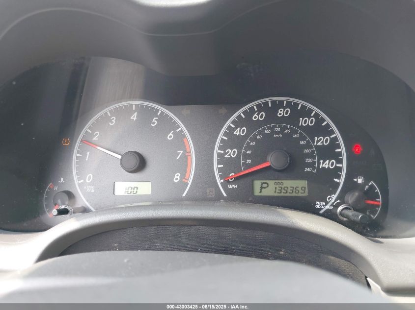 2009 Toyota Corolla Le VIN: 2T1BU40E29C047811 Lot: 43003425