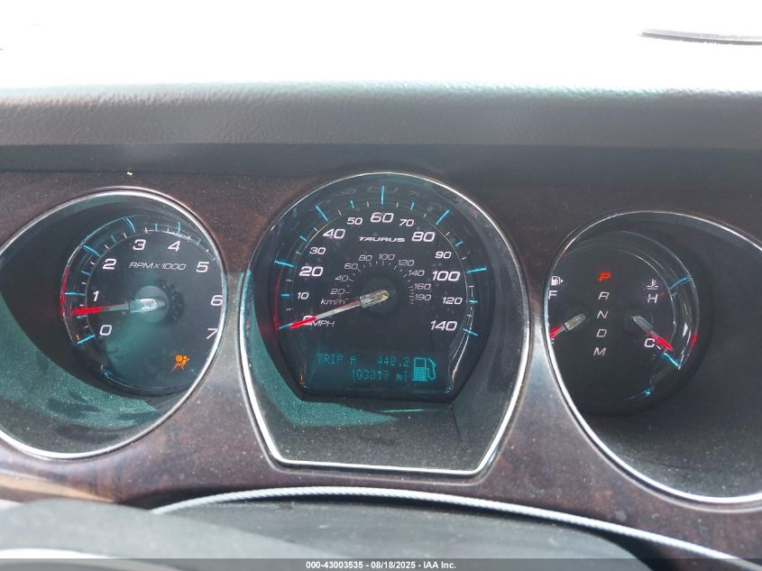 2011 Ford Taurus Sel VIN: 1FAHP2EW7BG163767 Lot: 43003535