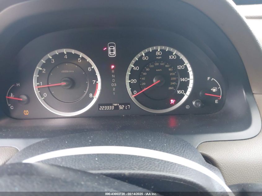 2010 Honda Accord 2.4 Ex-L VIN: 1HGCP2F86AA038928 Lot: 43003728