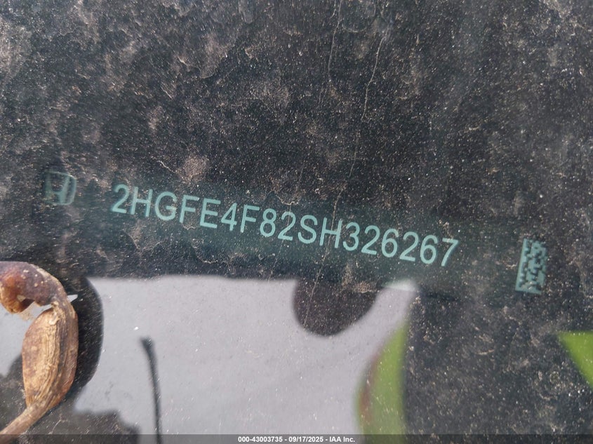 2025 HONDA CIVIC HYBRID SPORT/SPORT TOURING - 2HGFE4F82SH326267