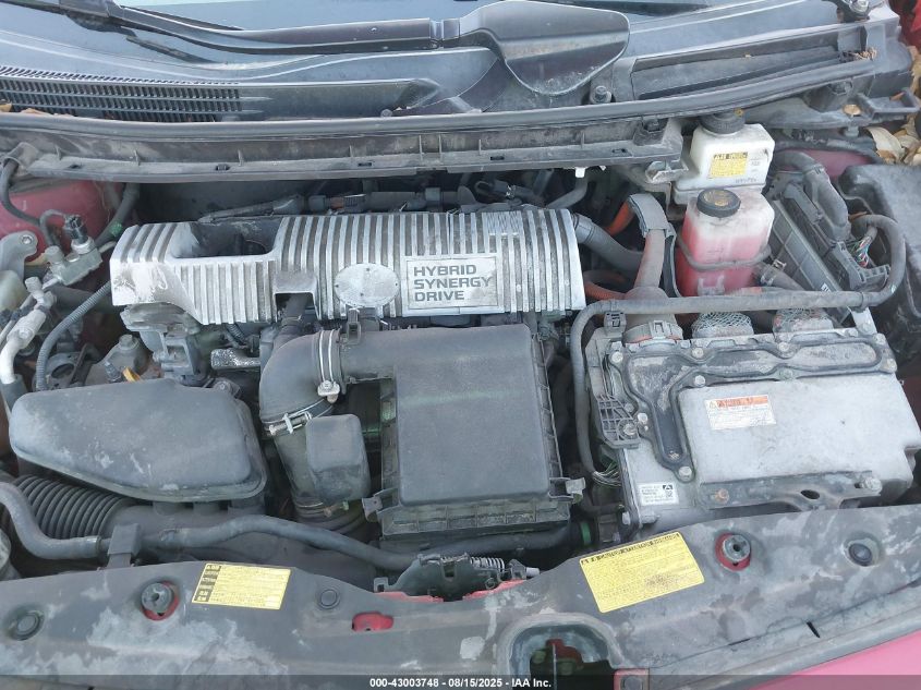 2011 Toyota Prius Two VIN: JTDKN3DU3B1386774 Lot: 43003748