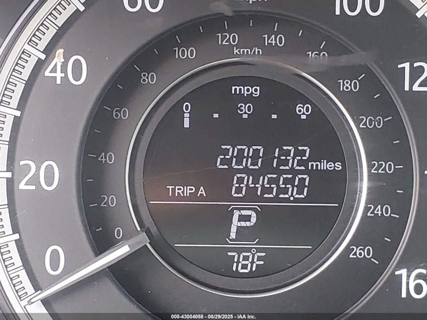 2013 Honda Accord Ex-L VIN: 1HGCR2F87DA087893 Lot: 43004058