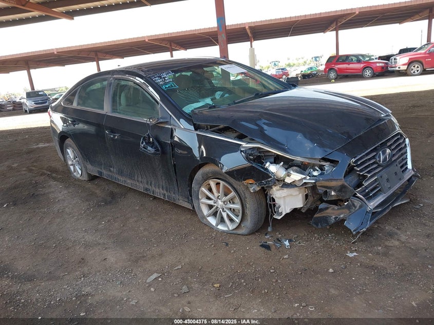 2019 Hyundai Sonata Se black sedan gasoline 5NPE24AF7KH784807 photo #1