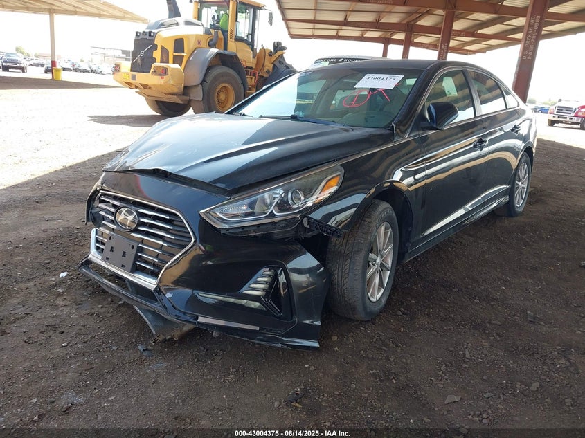 2019 Hyundai Sonata Se black sedan gasoline 5NPE24AF7KH784807 photo #3