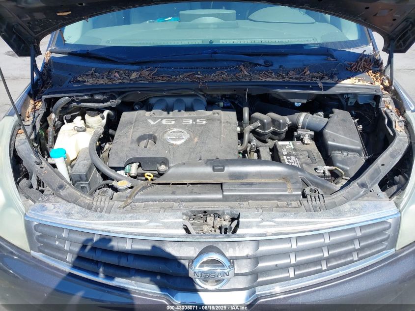 2007 Nissan Quest 3.5 Se VIN: 5N1BV28UX7N130485 Lot: 43005071