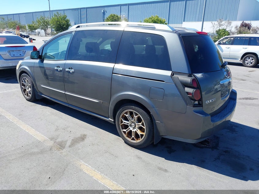 5N1BV28UX7N130485 2007 NISSAN QUEST photo no. 3