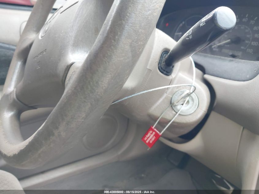 2000 Toyota Corolla Ce VIN: 1NXBR12E7YZ391323 Lot: 43005880