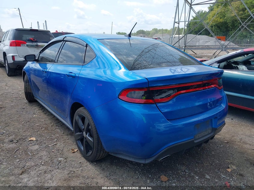 Vin: 1c3cdfbb9fd224277, lot: 43500188, dodge dart sxt 20153