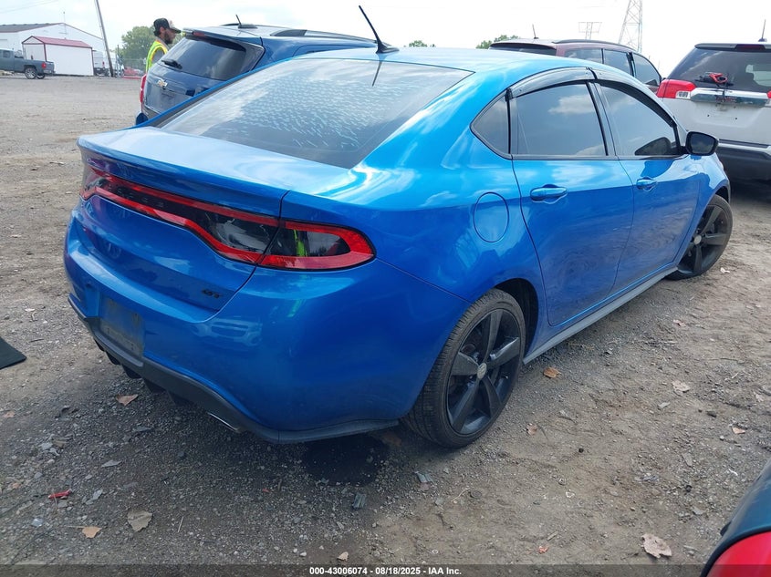 Vin: 1c3cdfbb9fd224277, lot: 43500188, dodge dart sxt 20154