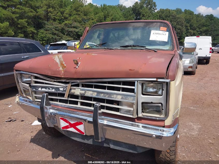 1983 Chevrolet K10 VIN: 1GCEK14H9DF306946 Lot: 43006263