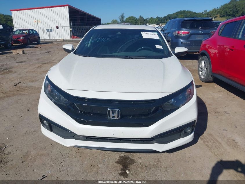 2019 Honda Civic Sport VIN: 19XFC2F8XKE026657 Lot: 43006436