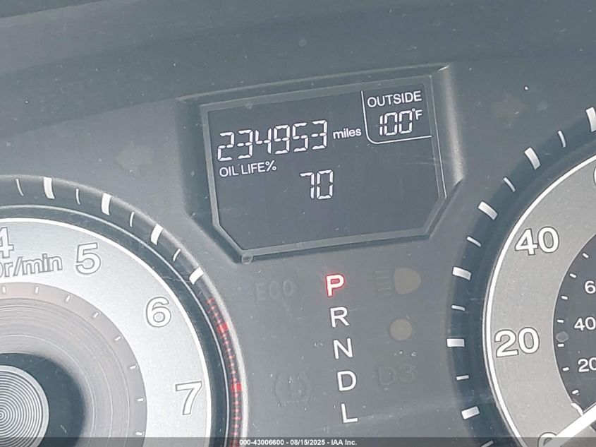 2011 Honda Odyssey Ex-L VIN: 5FNRL5H64BB024066 Lot: 43006600