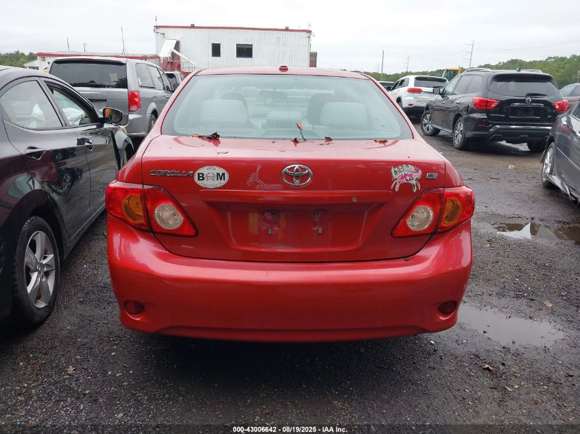 2009 Toyota Corolla Le VIN: 2T1BU40E79C103953 Lot: 43006642