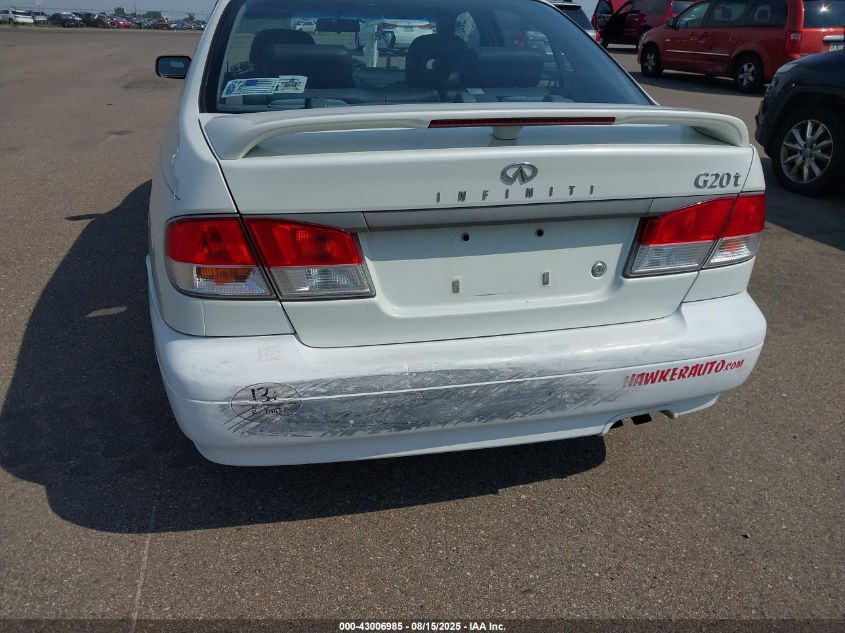 2000 Infiniti G20 Luxury/Touring VIN: JNKCP11A2YT301058 Lot: 43006985