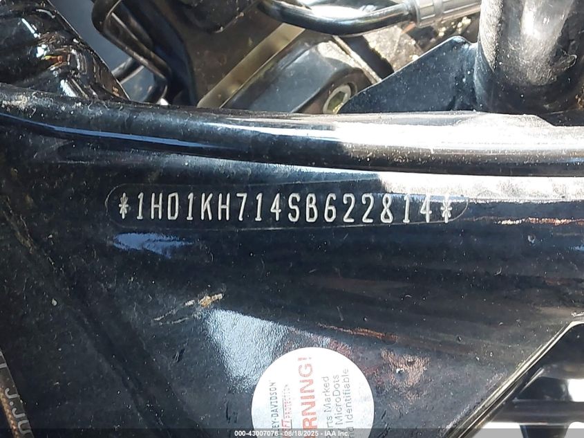 2025 Harley-Davidson Fltrx VIN: 1HD1KH714SB622814 Lot: 43007076