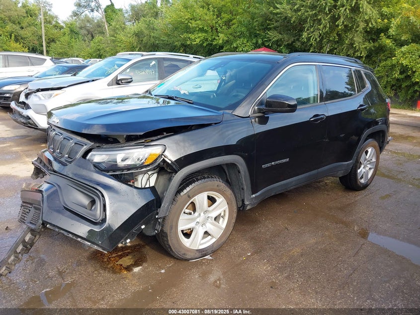 2022 JEEP COMPASS LATITUDE 4X4 3C4NJDBB0NT124370