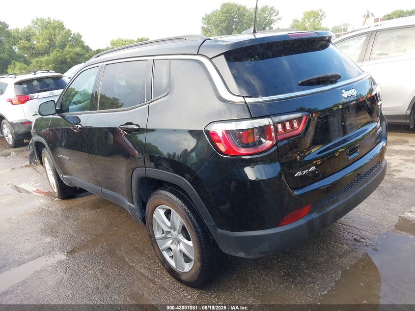 2022 JEEP COMPASS LATITUDE 4X4 3C4NJDBB0NT124370