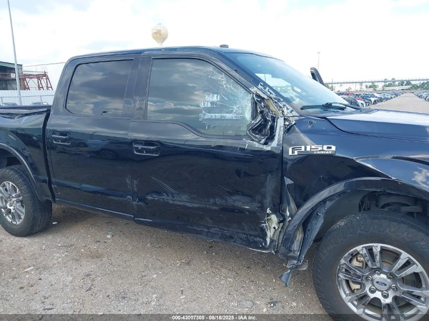 2018 Ford F-150 Lariat VIN: 1FTEW1E53JKE43991 Lot: 43007305