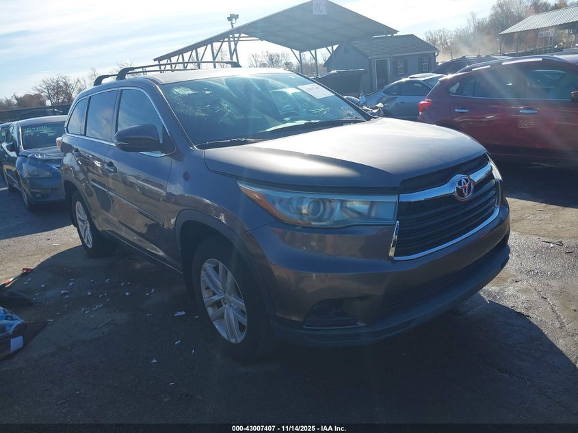 2015 TOYOTA HIGHLANDER LE V6 - 5TDBKRFH6FS142590