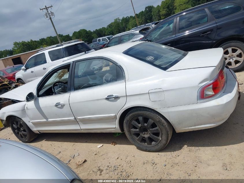 2004 Kia Optima Ex V6/Lx V6 VIN: KNAGD128545311005 Lot: 43007452