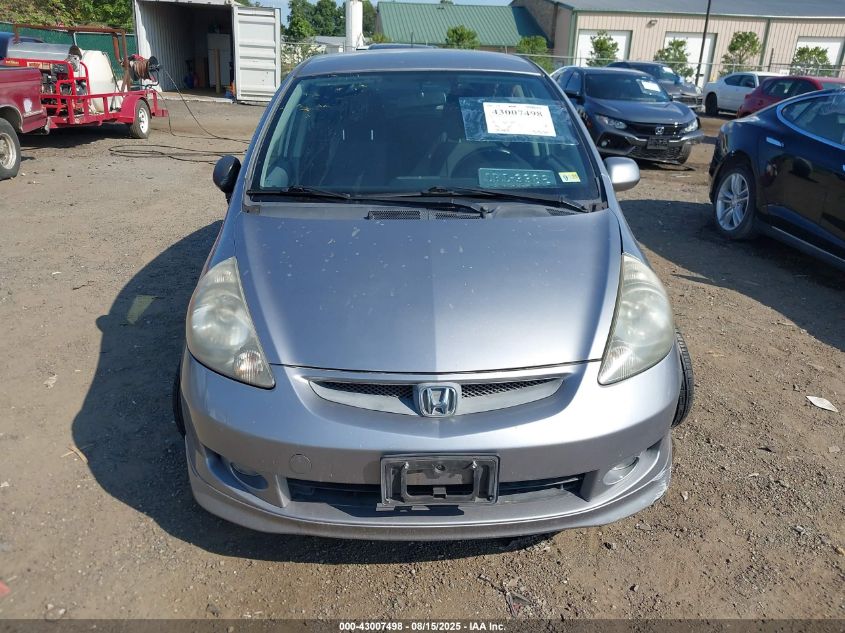 2008 Honda Fit Sport VIN: JHMGD38658S039825 Lot: 43007498
