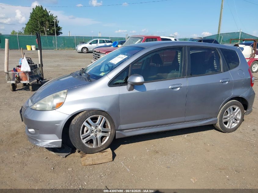 2008 Honda Fit Sport VIN: JHMGD38658S039825 Lot: 43007498