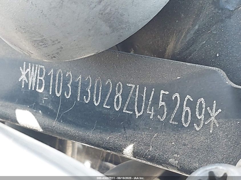 2008 BMW R1200 Gs VIN: WB10313028ZU45269 Lot: 43007911