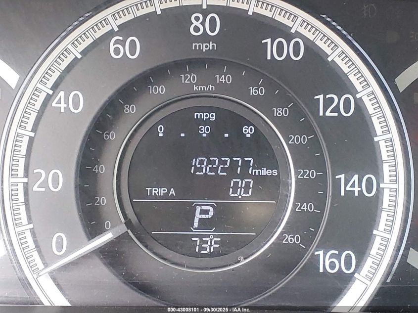 2013 Honda Accord Ex-L VIN: 1HGCR2F8XDA162957 Lot: 43008101