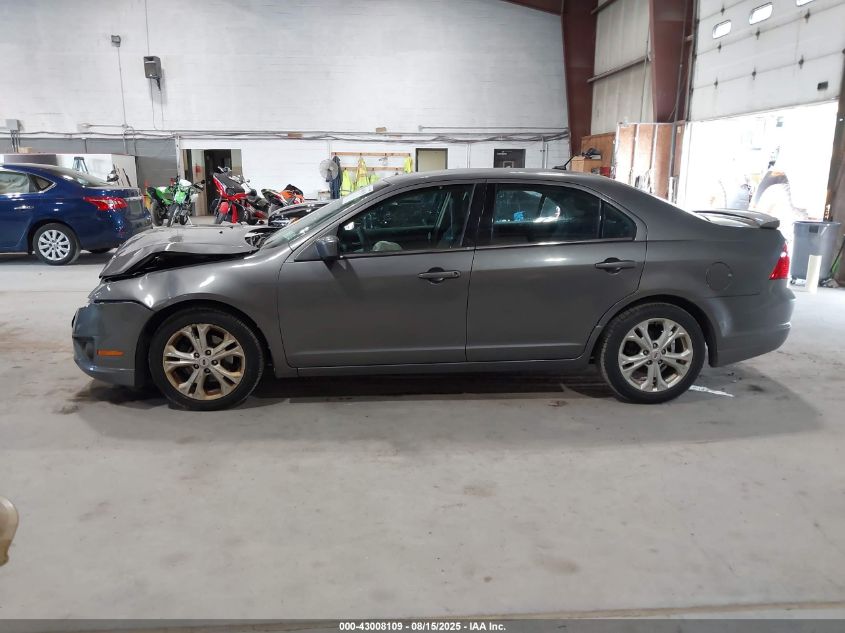 2012 Ford Fusion Se VIN: 3FAHP0HA4CR425260 Lot: 43008109