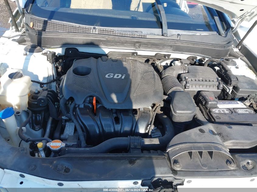 2012 Hyundai Sonata Gls VIN: 5NPEB4AC7CH406073 Lot: 43008217